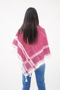Red & White Kufiya
